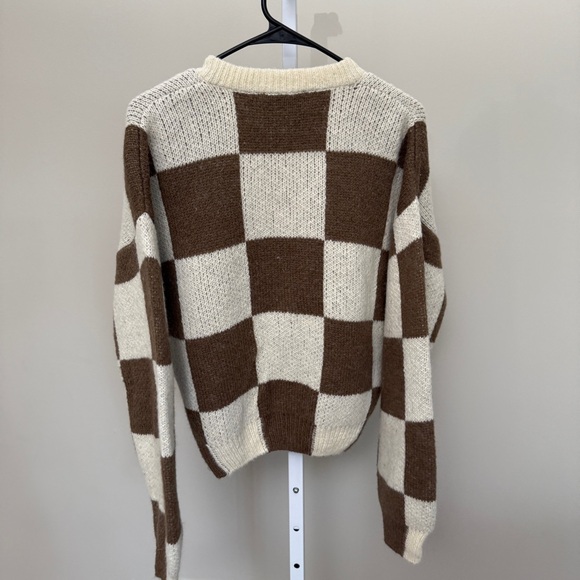 StineGoya  SGAMARA CARDIGAN - BROWN CHECK Size XS - Picture 5 of 5